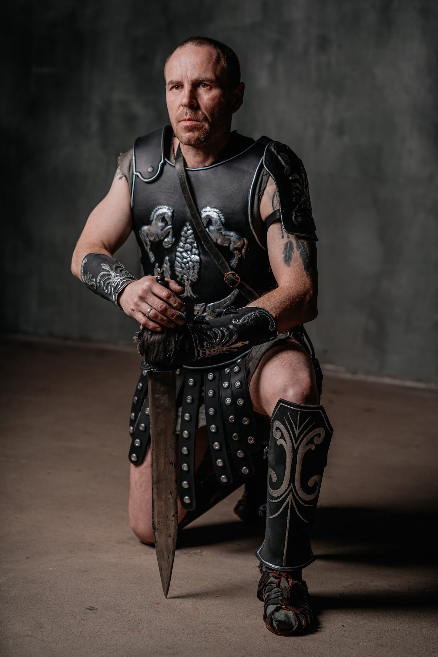 Leather gladiator sandals - SokolArmory