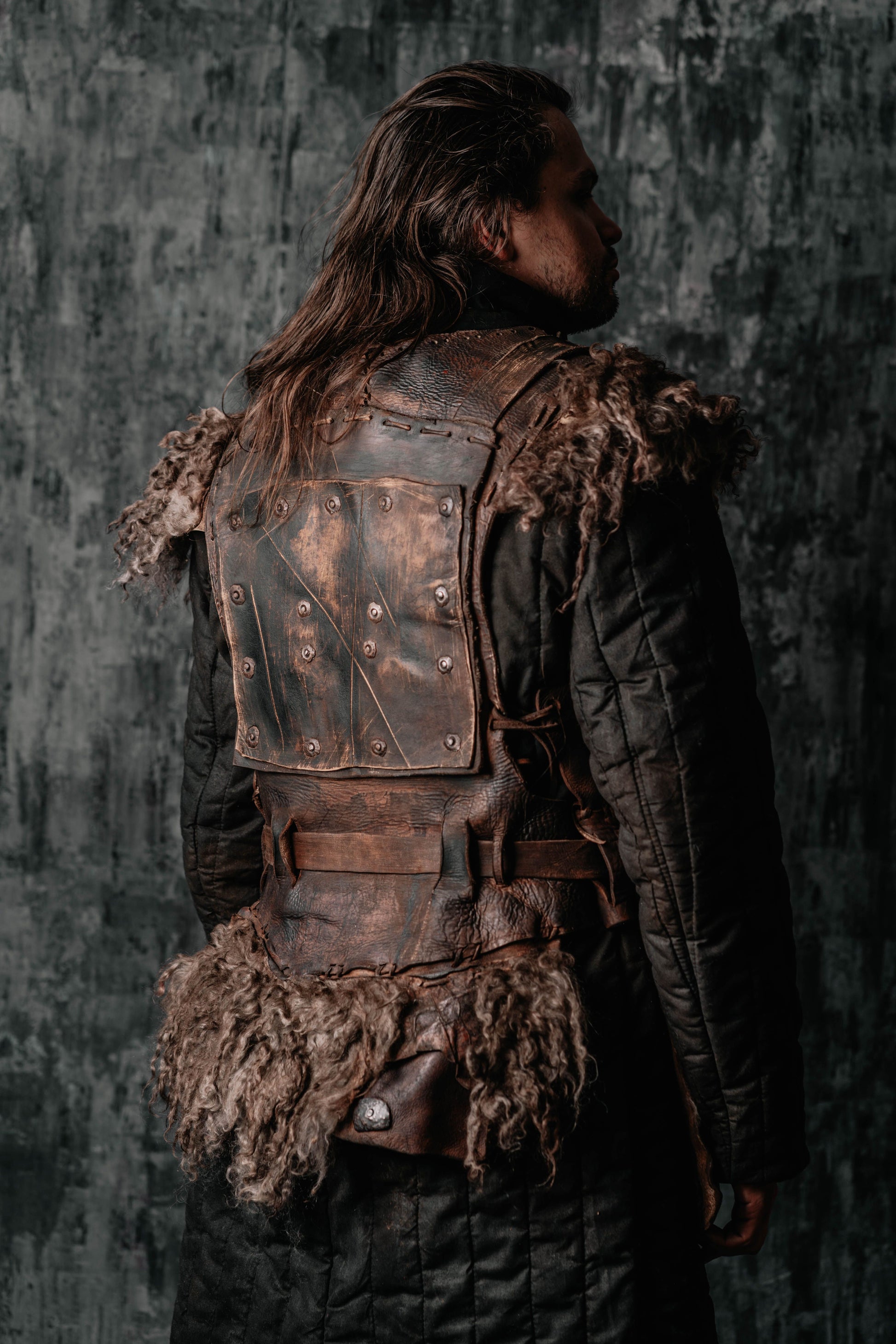 Viking larp armor with bass accents - SokolArmory