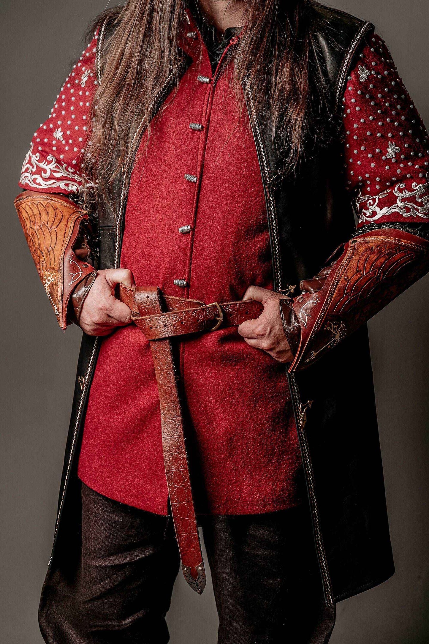 Aragorn leather belt (Lord of the Rings) - SokolArmory