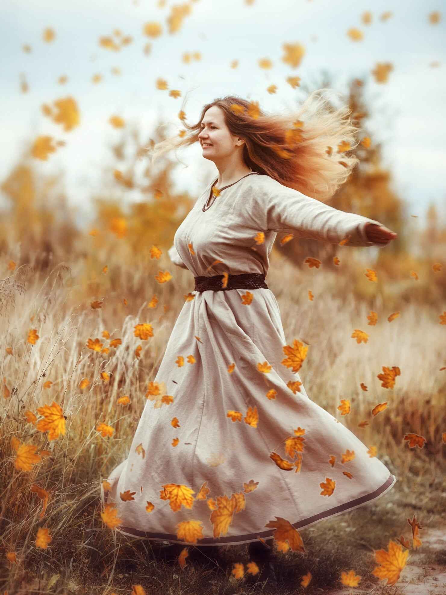 Viking apron dress “Astrid” - SokolArmory