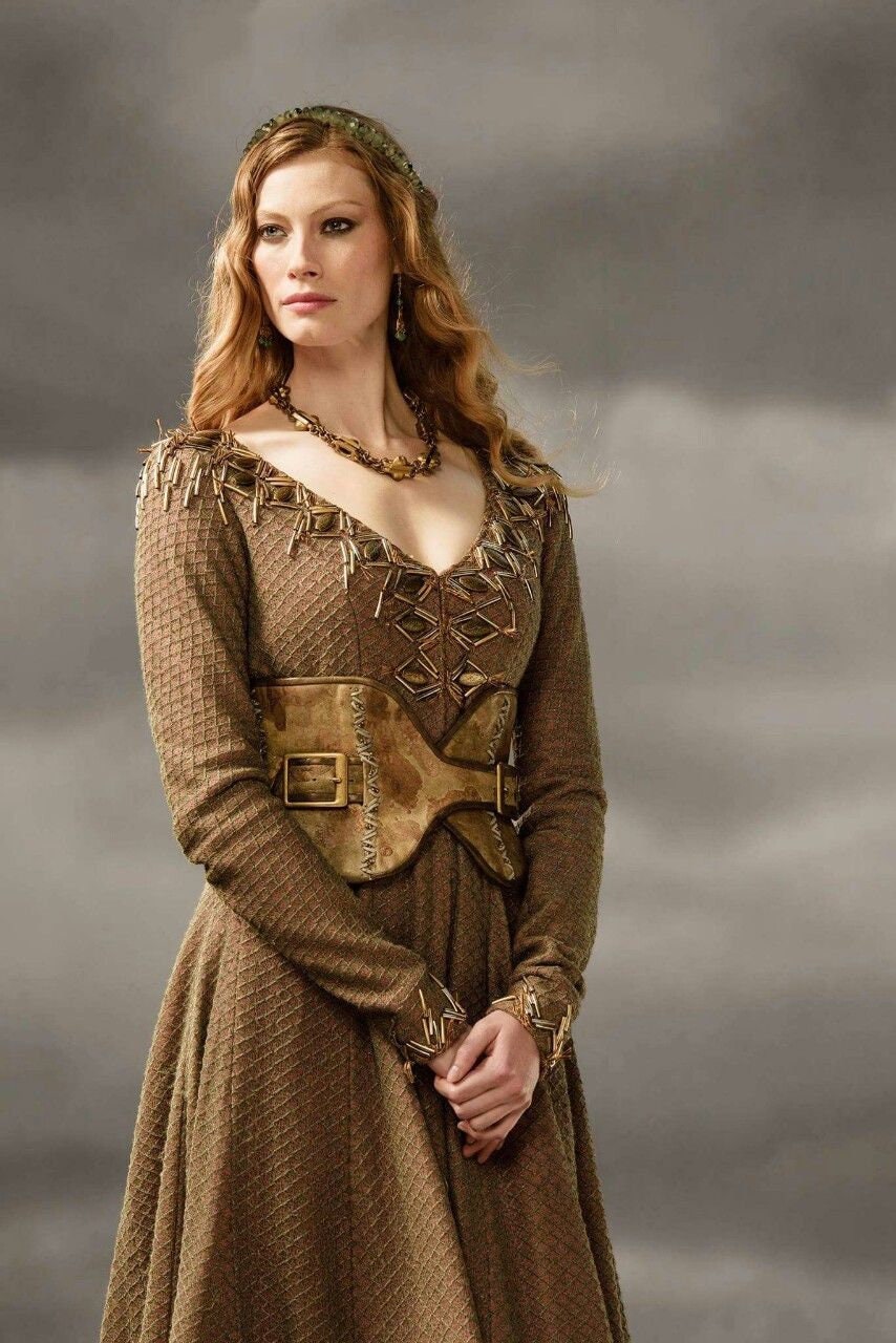 Viking dress “Aslaug” with belt - SokolArmory