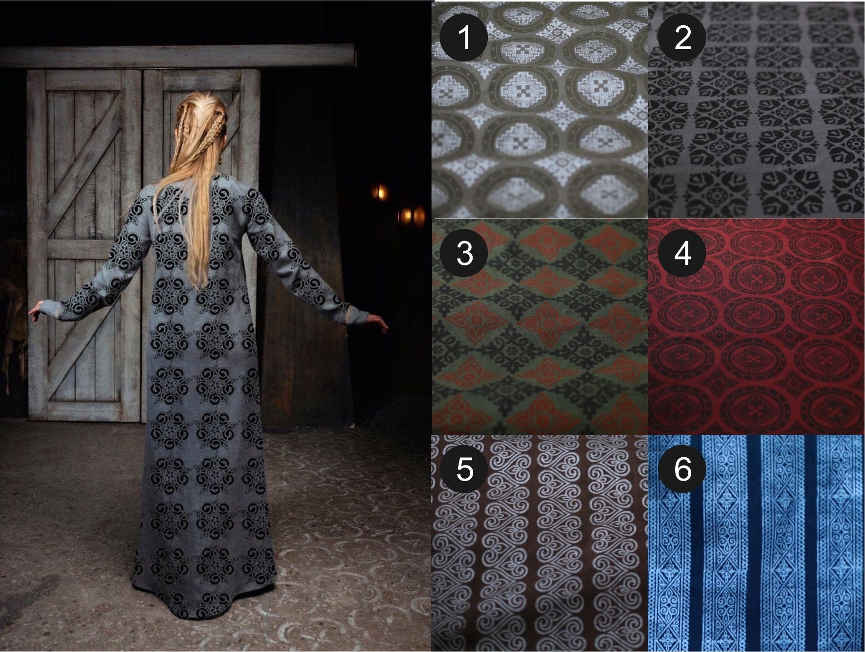 Lagertha linen dress (Vikings) - SokolArmory