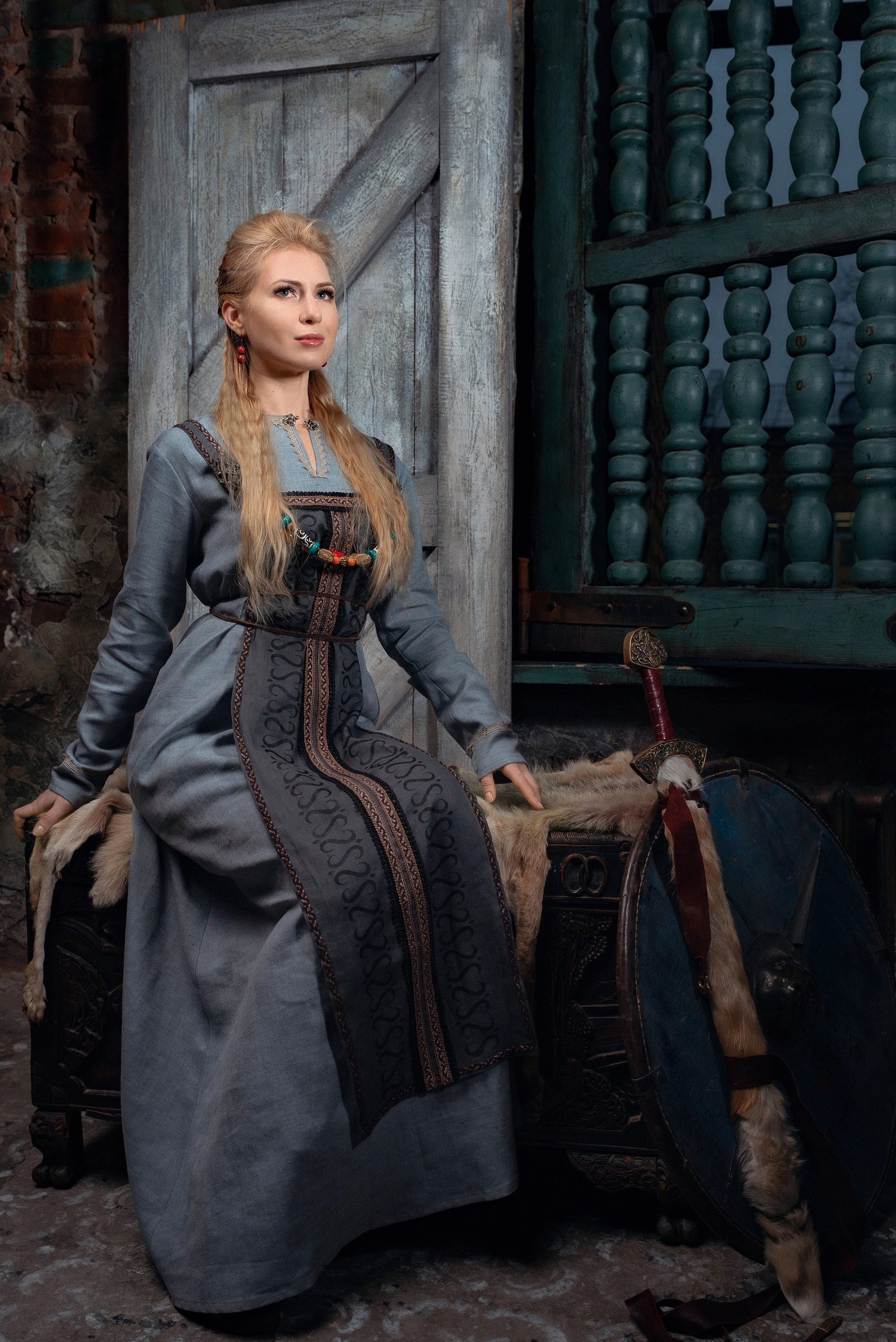 Viking dress with overdress - SokolArmory
