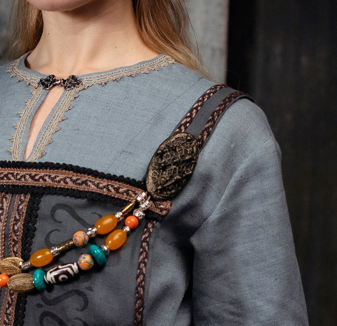 Viking tortoise brooch set (2 pcs.) - SokolArmory