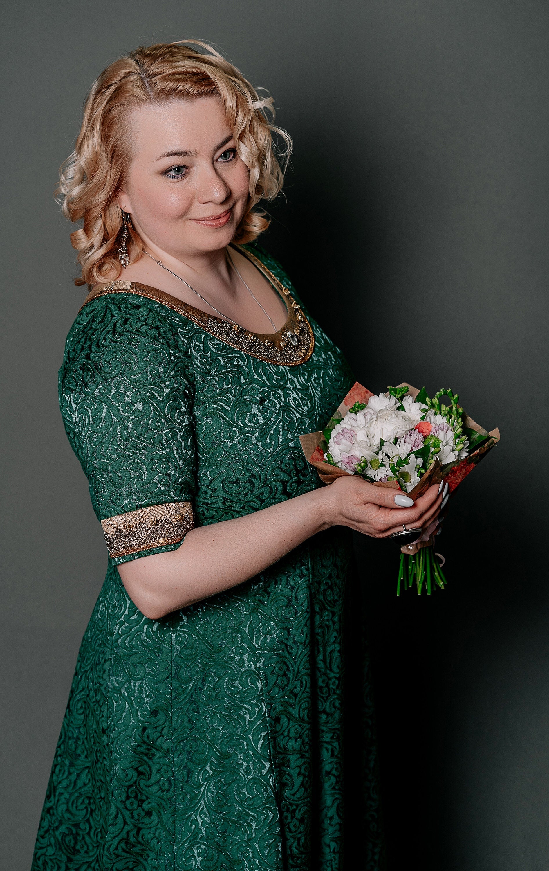 Viking green dress - SokolArmory