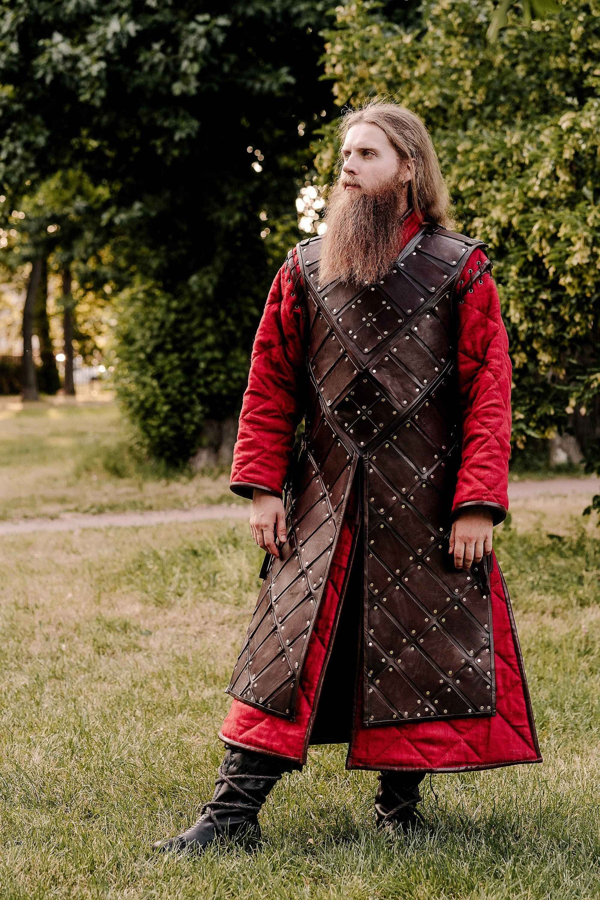 Larp leather brigandine - SokolArmory