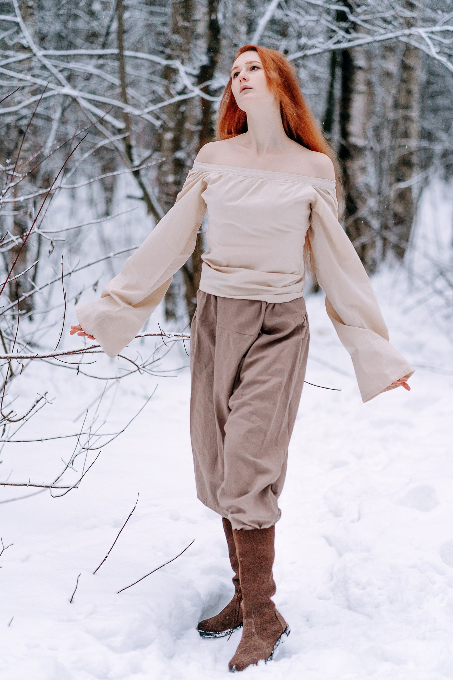 Medieval viking cotton underdress "Frigg" - SokolArmory