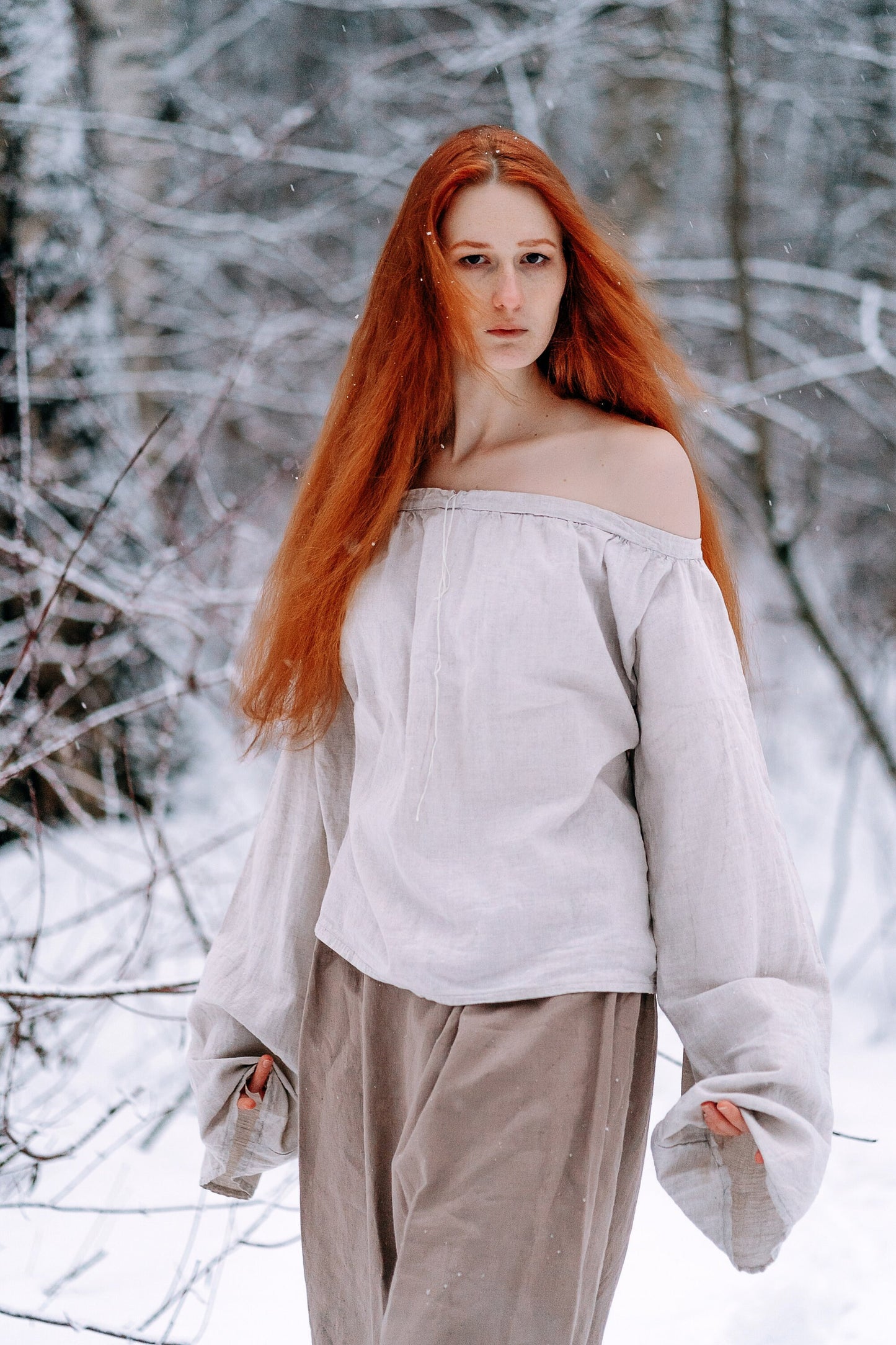 Medieval viking cotton underdress "Frigg" - SokolArmory