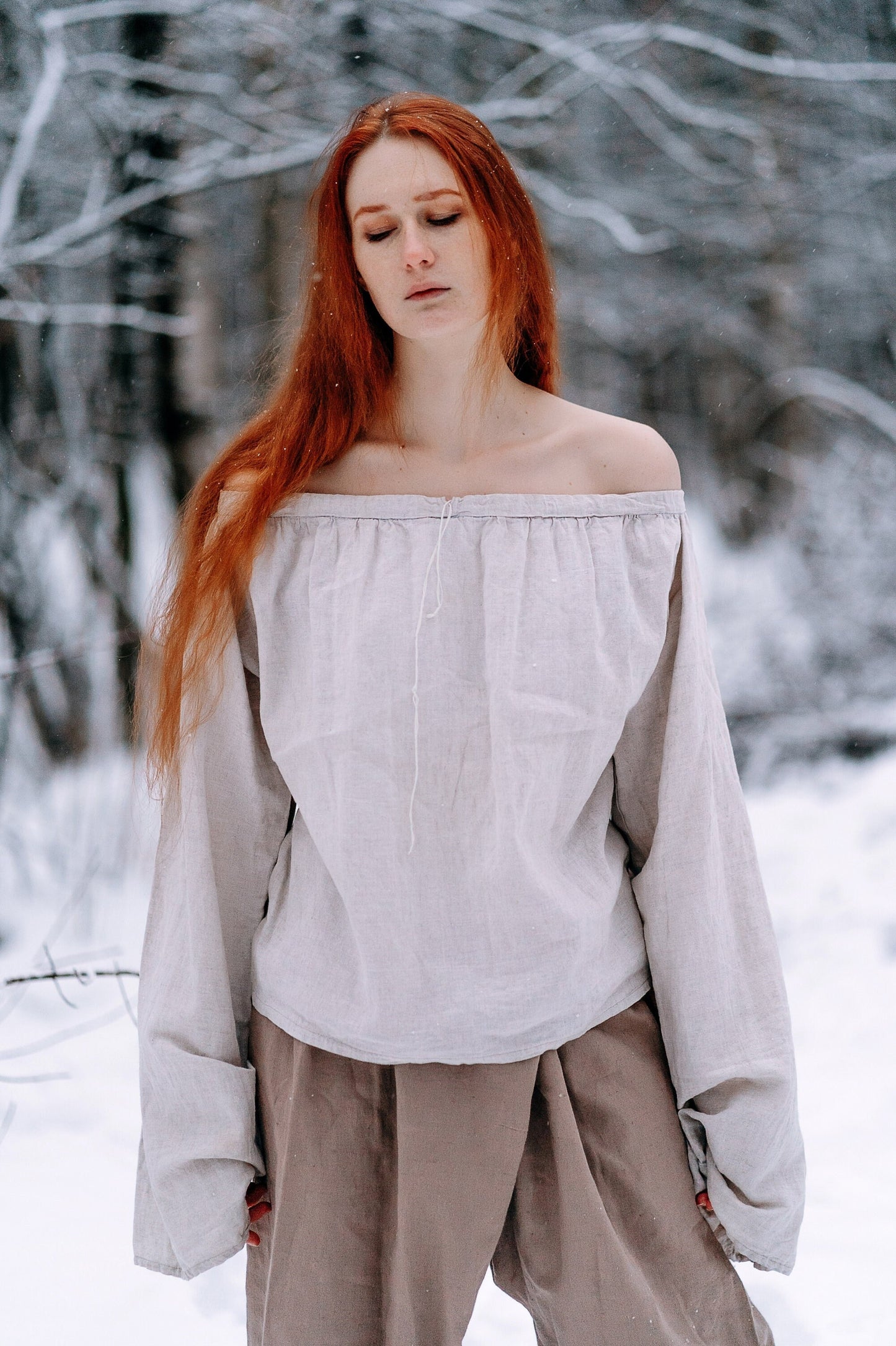 Medieval viking cotton underdress "Frigg" - SokolArmory