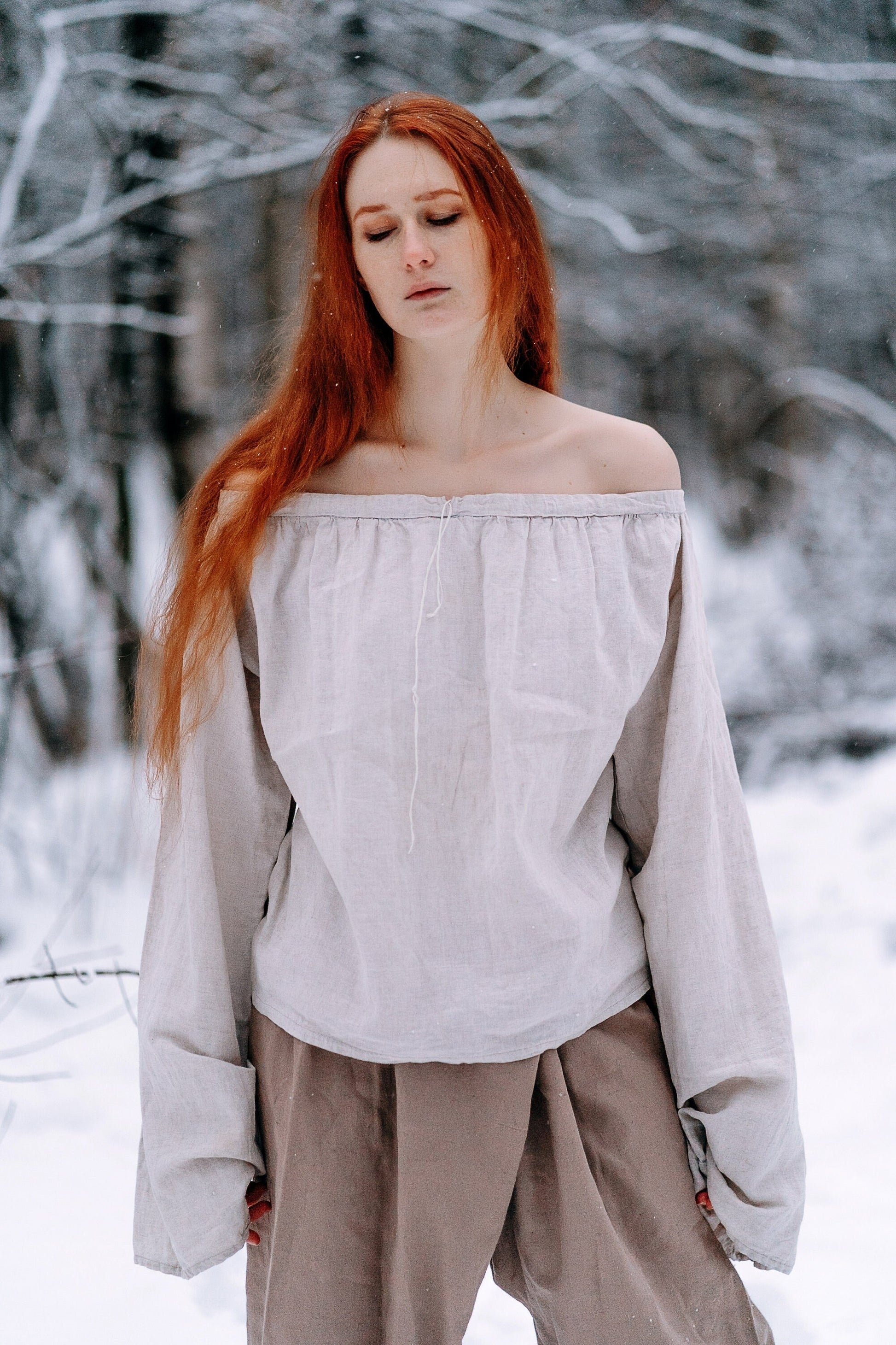 Medieval viking cotton underdress "Frigg" - SokolArmory