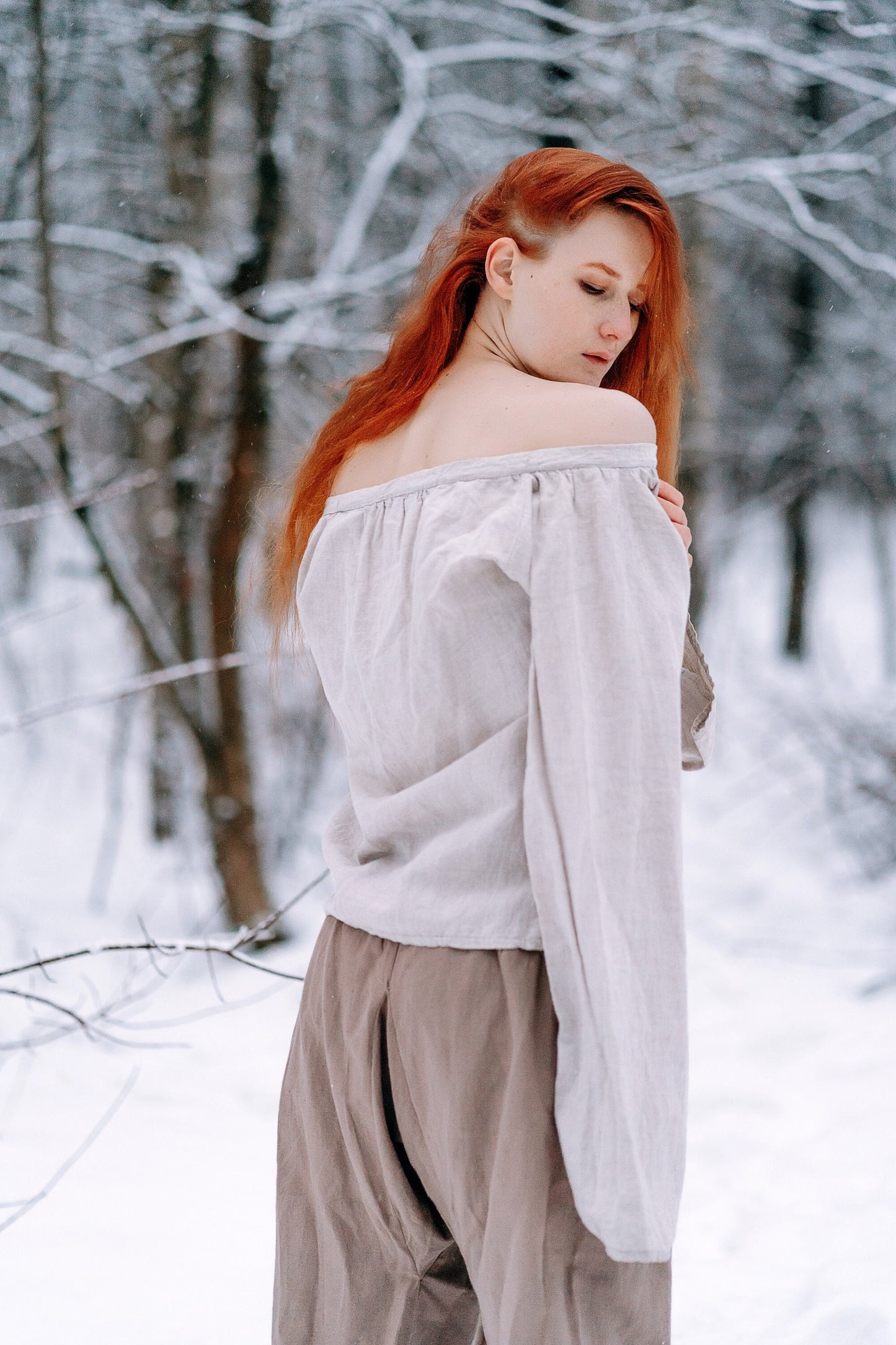 Medieval viking cotton underdress "Frigg" - SokolArmory