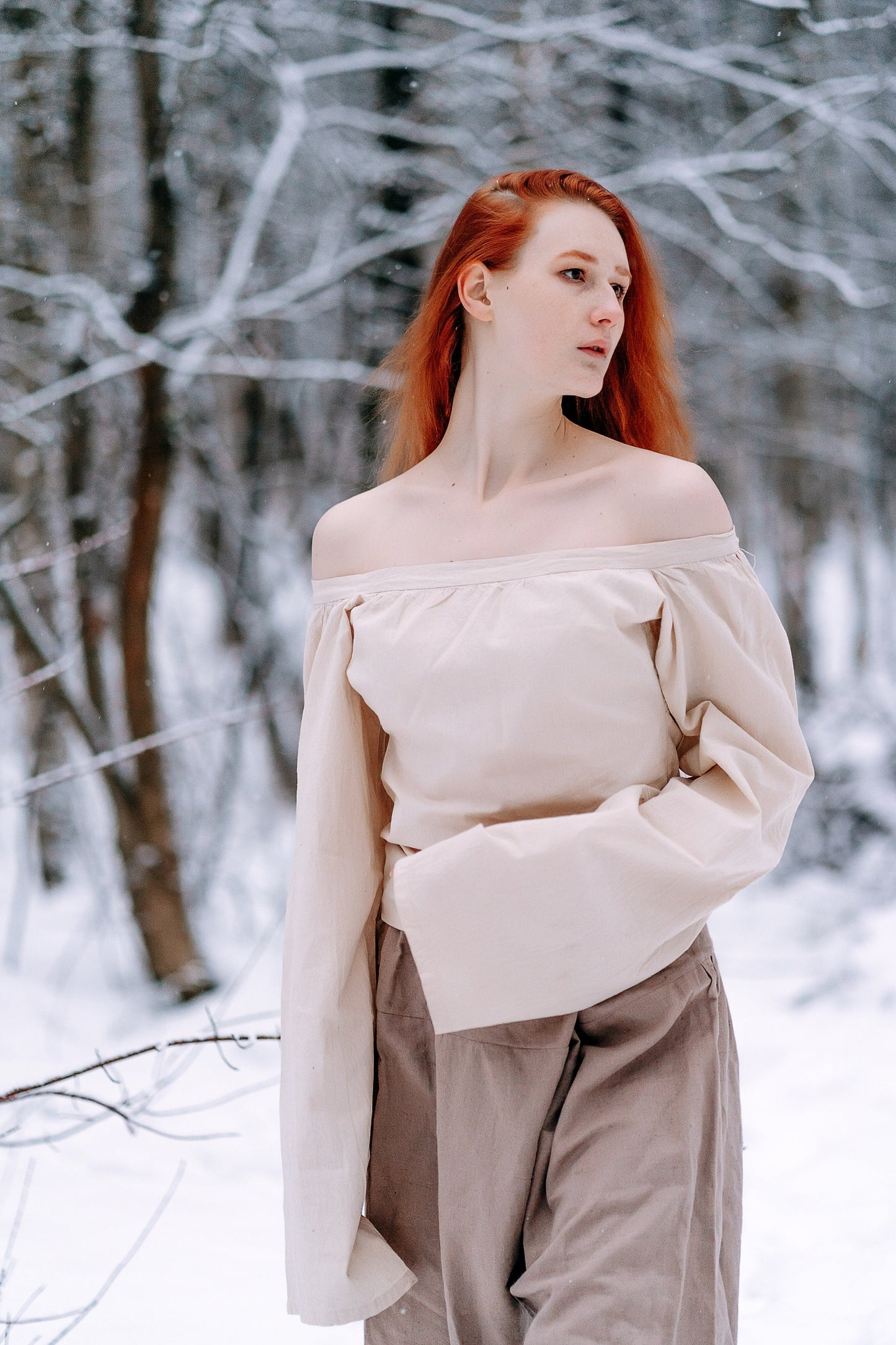 Medieval viking cotton underdress "Frigg" - SokolArmory