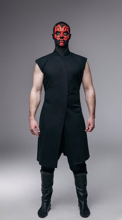 Darth Maul-inspired layered costume set in Black, view 2