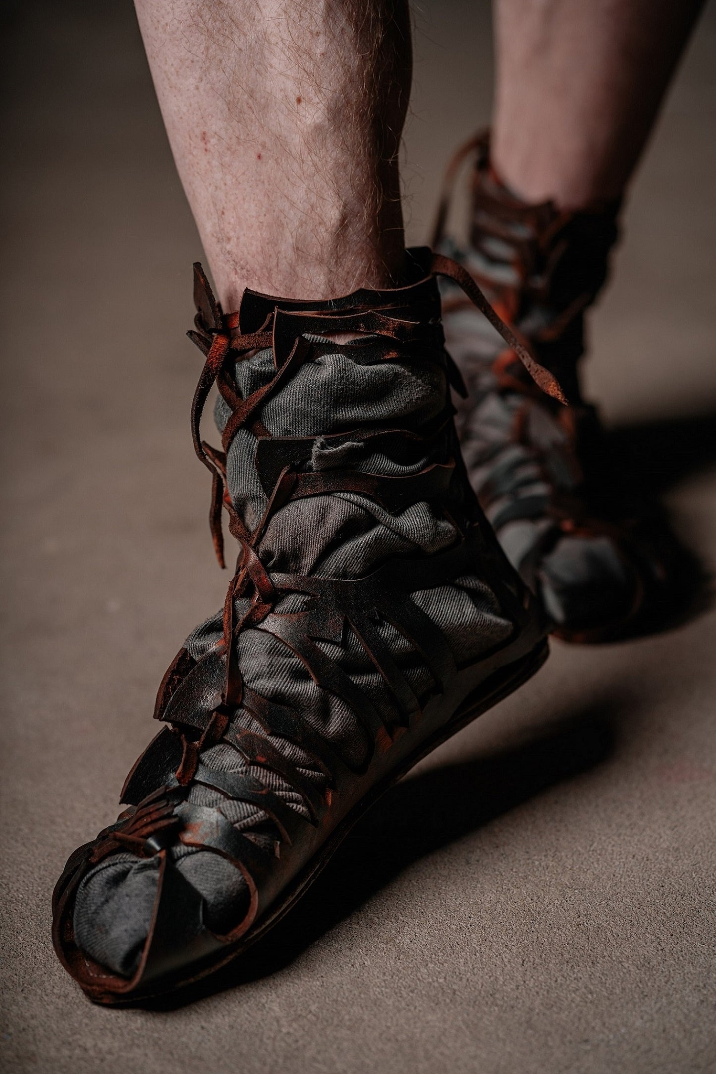 Gladiatorsandalen aus Leder