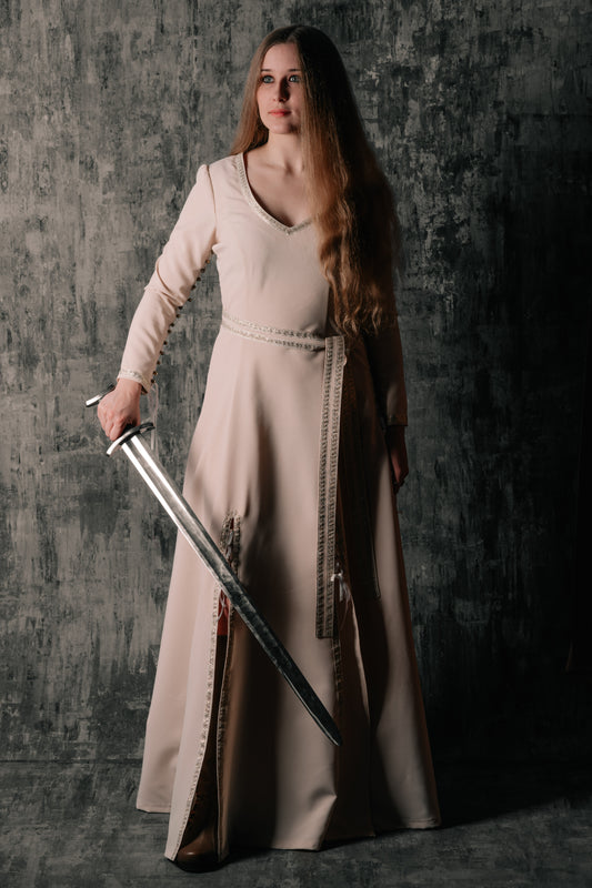 Medieval viking cotton underdress Freya – SokolArmory