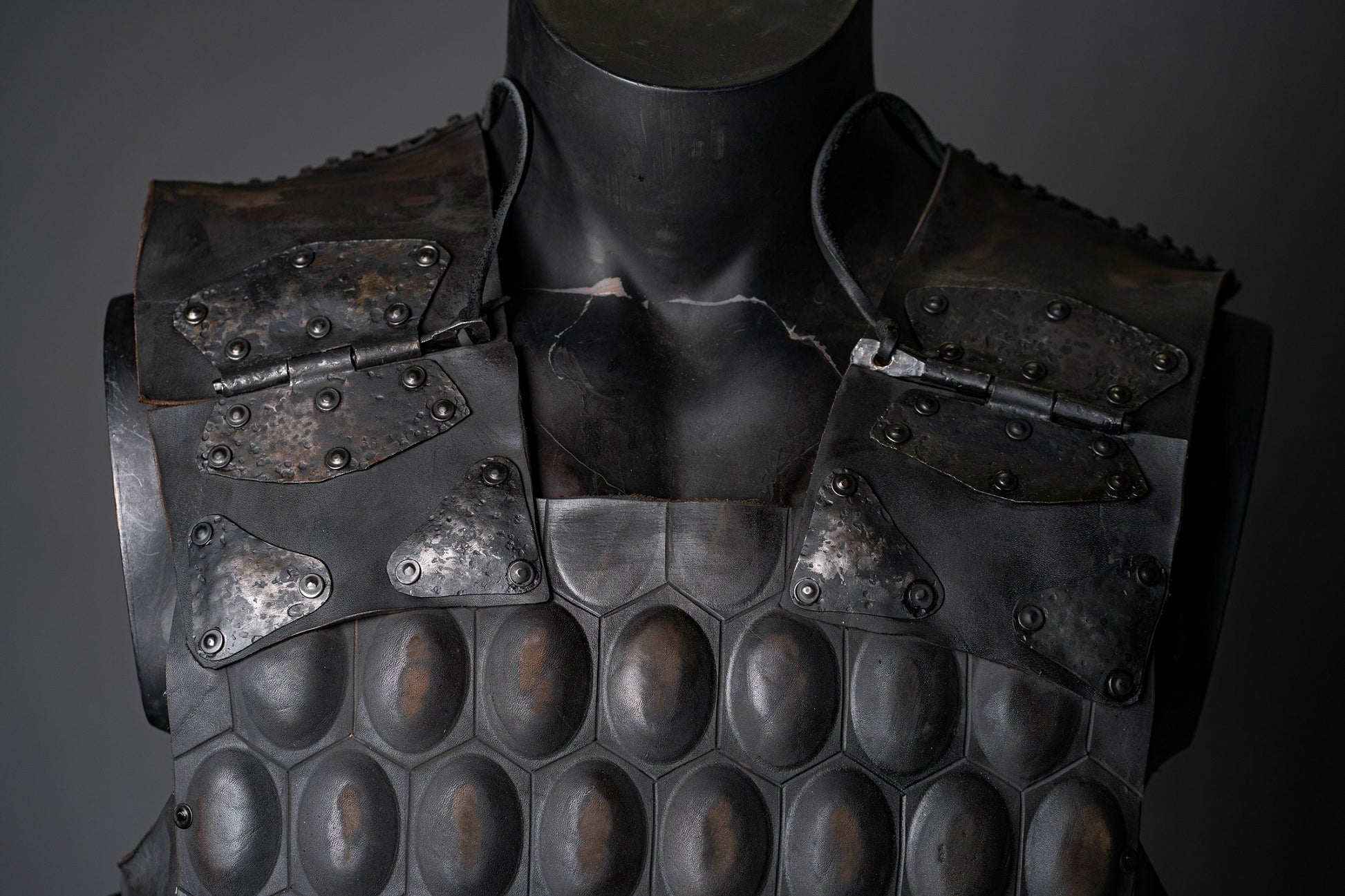 Viking leather armor with brass accents – SokolArmory