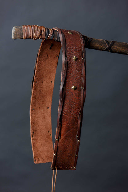 Bjorn leather wide belt