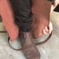 Assassin leather low boots + greaves with fur