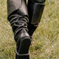 FIX SIZE of Medieval knee-high leather boots with ties