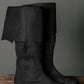 FIX SIZE of Medieval knee-high leather boots with ties