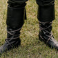 FIX SIZE of Medieval knee-high leather boots with ties