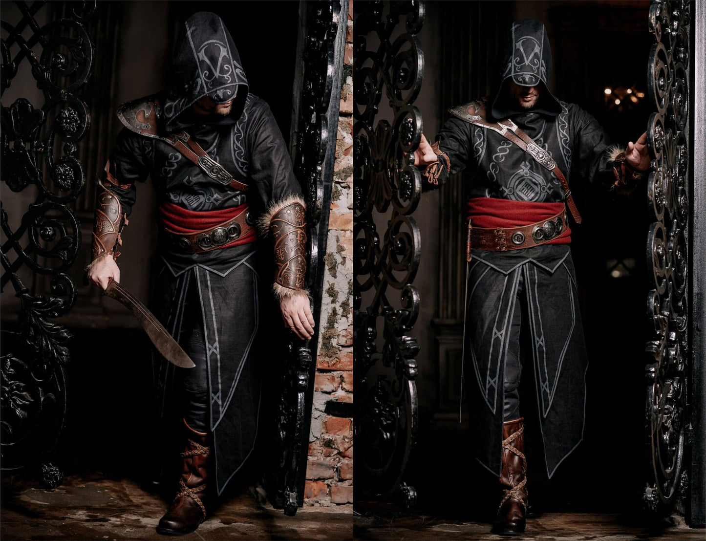 Stealthy Assassin Costume: Ideal for Cosplay and LARP Adventures