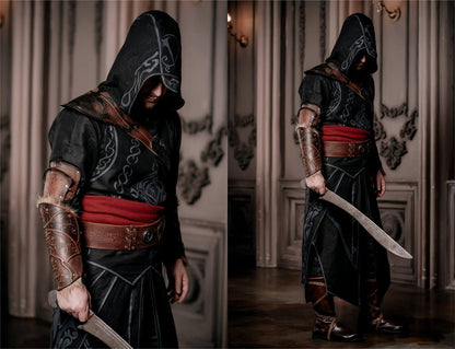 Stealthy Assassin Costume: Ideal for Cosplay and LARP Adventures