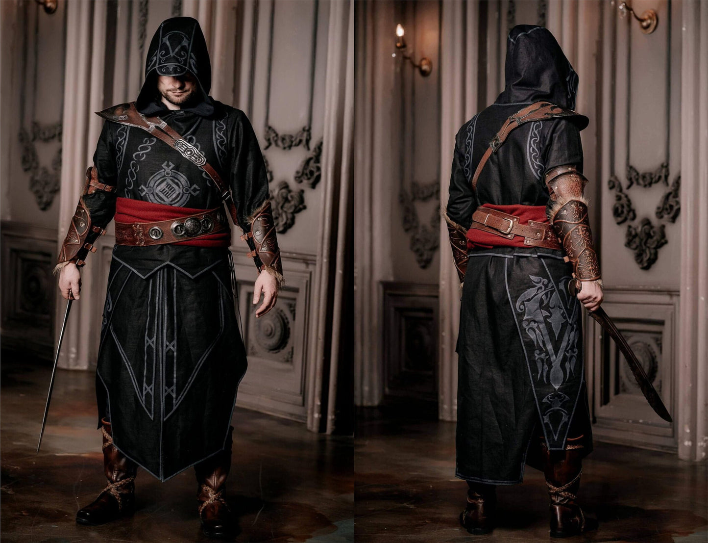 Stealthy Assassin Costume: Ideal for Cosplay and LARP Adventures