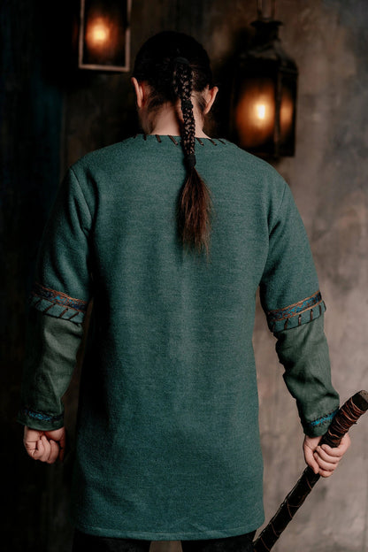 Ubbe costume (Vikings); body armor; shirt; pants; boots; medieval armor; viking armor; larp armour; leather armor men