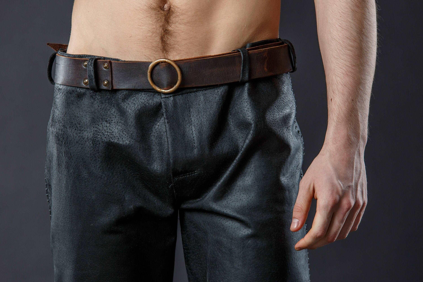 IN STOCK / M size / Viking leather pants