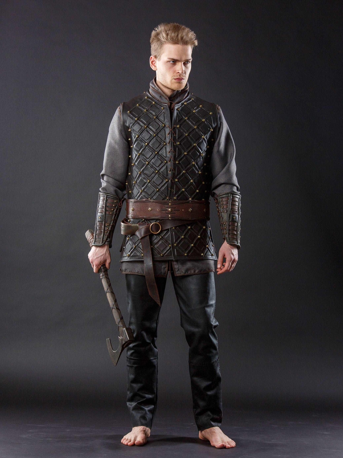 IN STOCK / M size / Viking leather pants