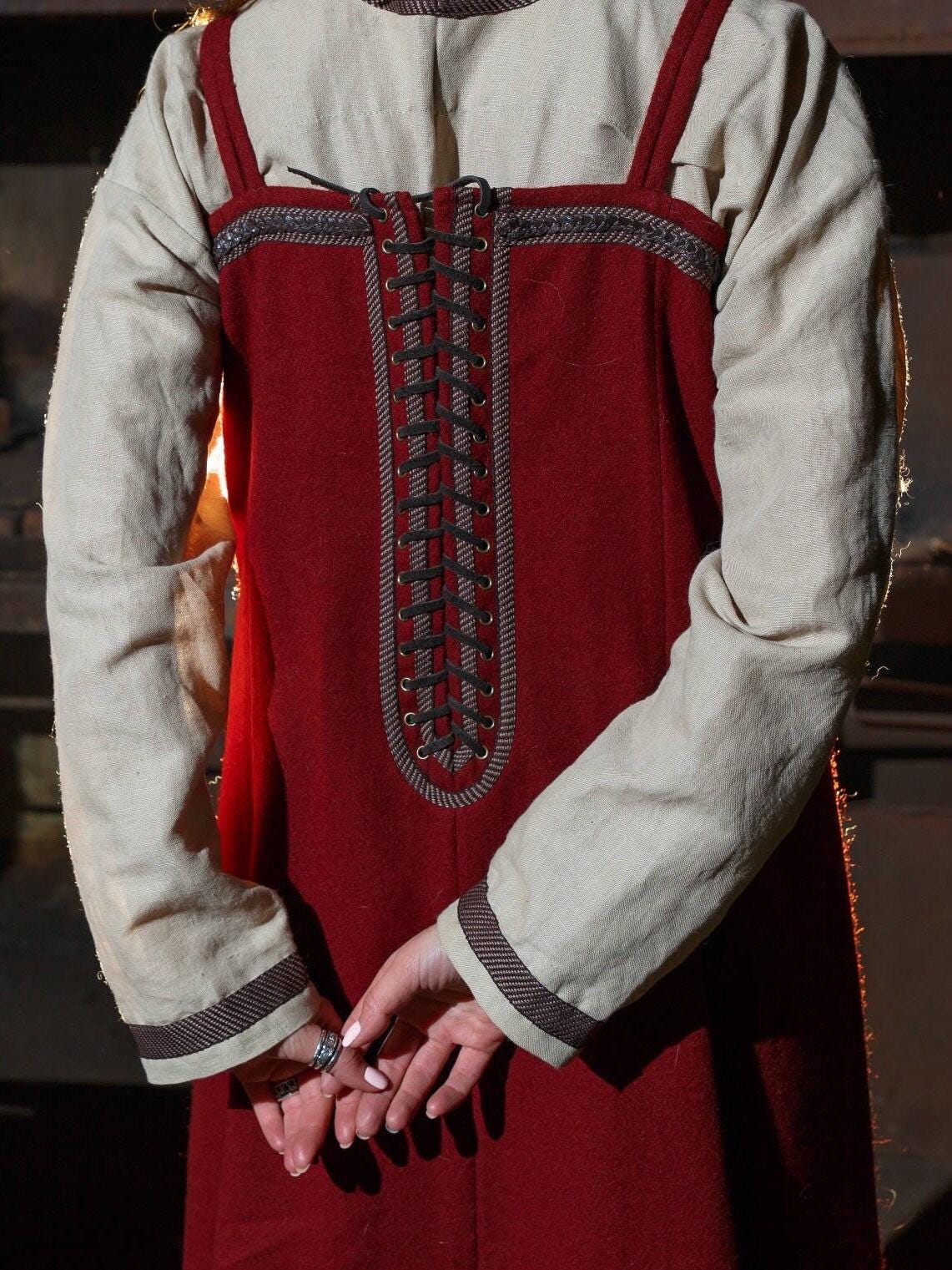 IN STOCK / M US size / Viking red apron “Freya