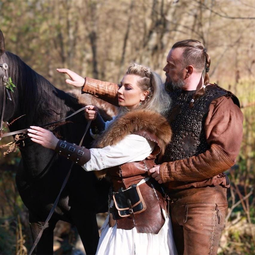 IN STOCK / XL size / Larp leather armor