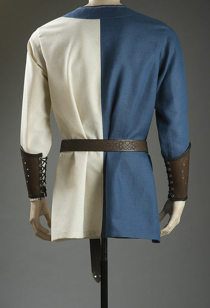 Two-tone linen medieval shirt, product view 3