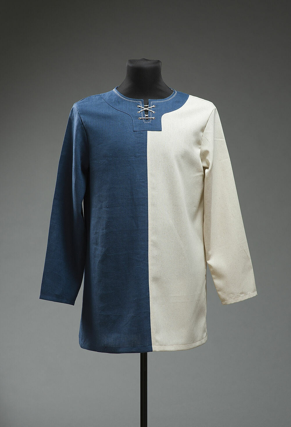 Two-tone linen medieval shirt, product view 5