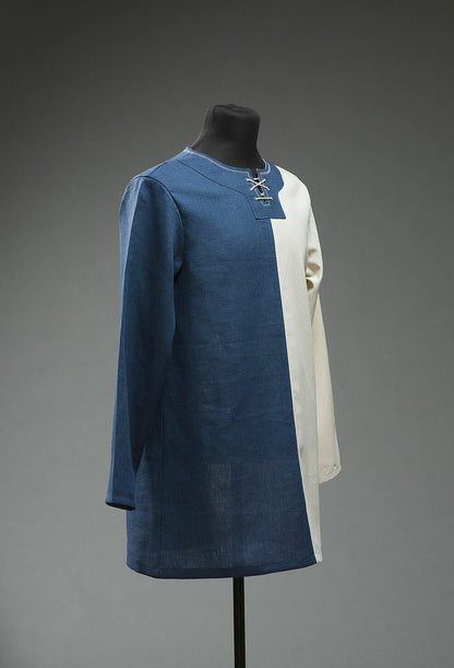 Two-tone linen medieval shirt, product view 7