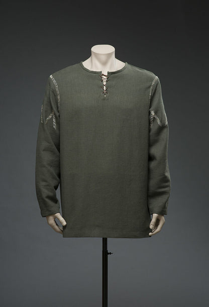 Henry of Skalitz inspired green medieval shirt, view 1
