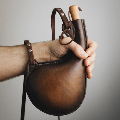 Leather Flask “Wineskin” 0,7L