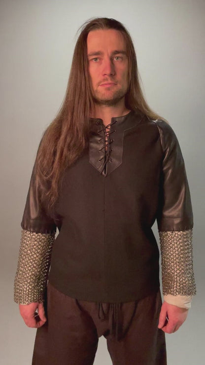 Boromir's leather tunic with chainmail sleeves