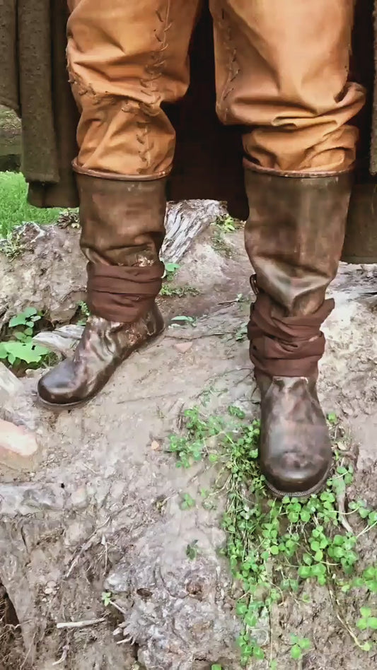 Ragnar leather boots (Vikings)