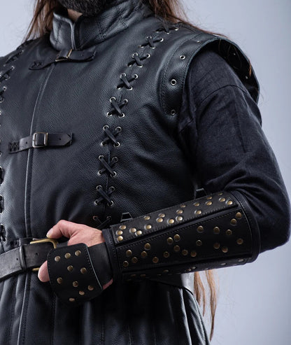 Custom order: Geralt leather doublet for James Waldrop