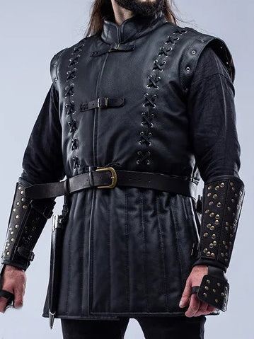 Custom order: Geralt leather doublet for James Waldrop