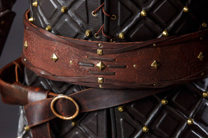 Bjorn leather wide belt