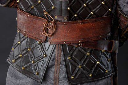 Bjorn leather wide belt