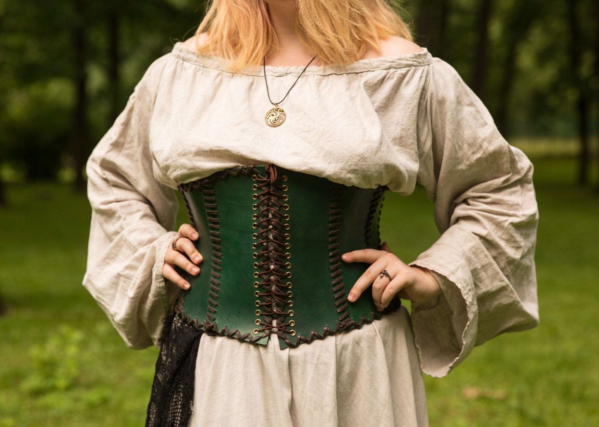 Leather corset belt “Lizaveta” – SokolArmory