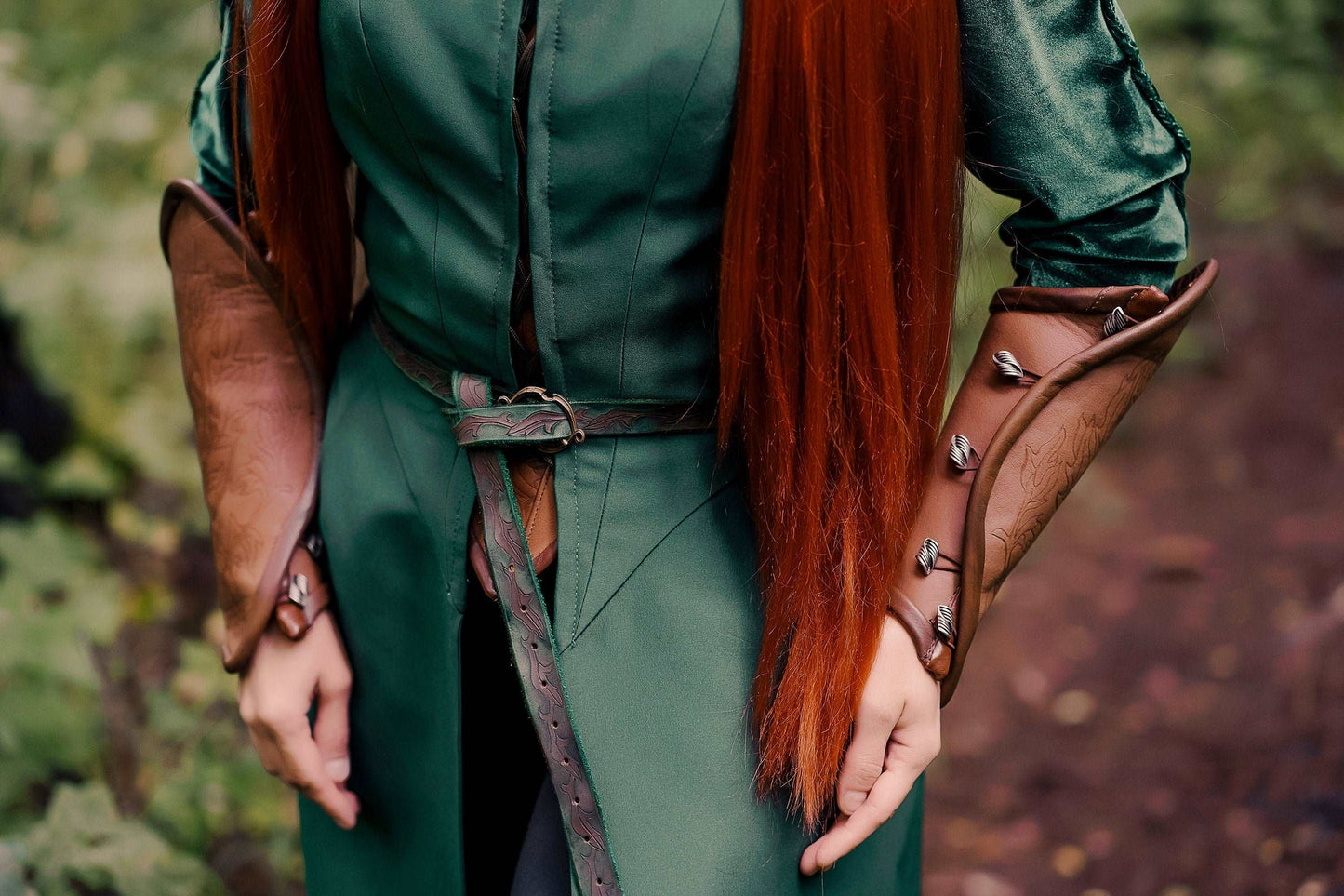 Elvish green leaf belt