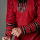 Harald red wool tunic (Vikings)