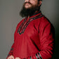 Harald red wool tunic (Vikings)