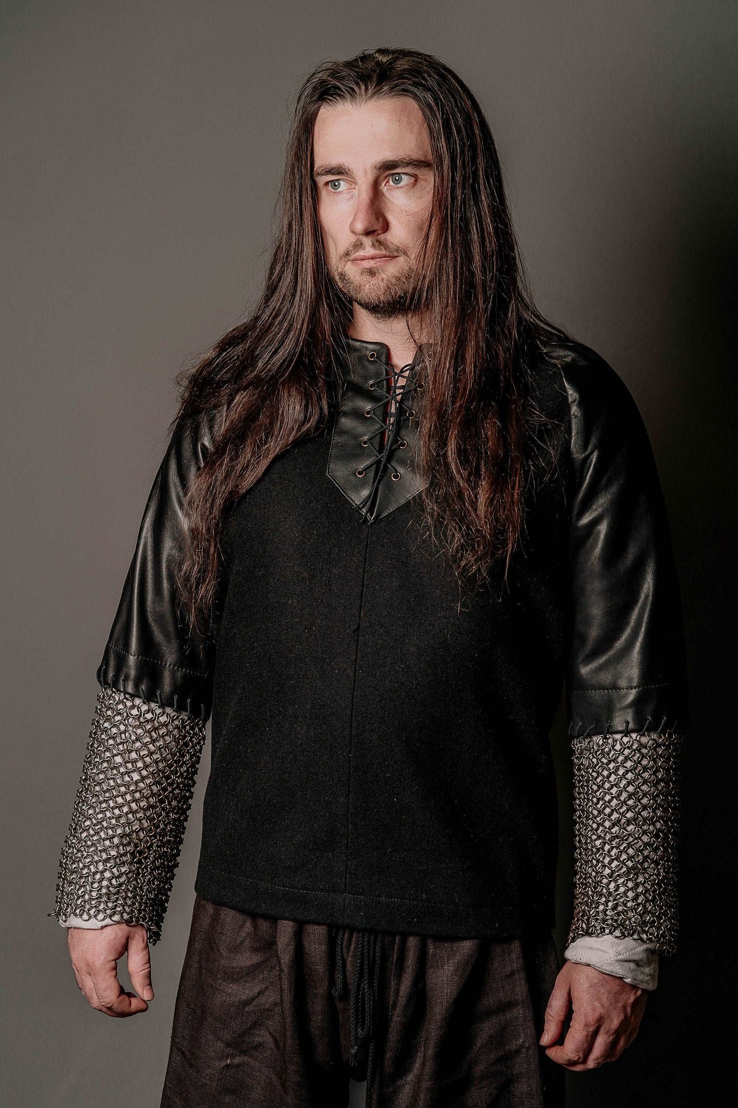 Boromir's leather tunic with chainmail sleeves