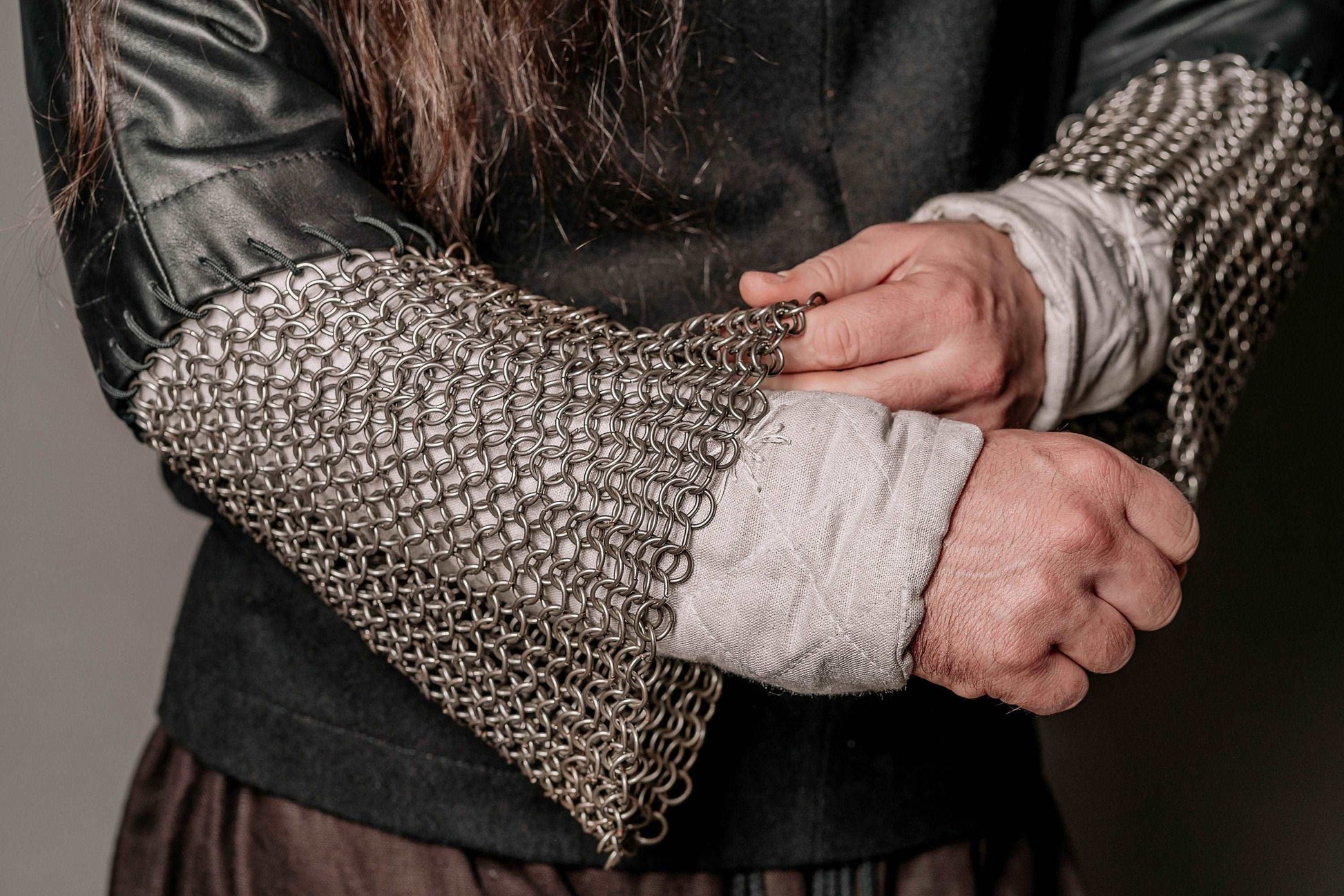 Boromir's leather tunic with chainmail sleeves